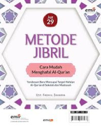 Image of Juz 29 Metode Jibril Cara Mudah Menghapal Al-Qur'an